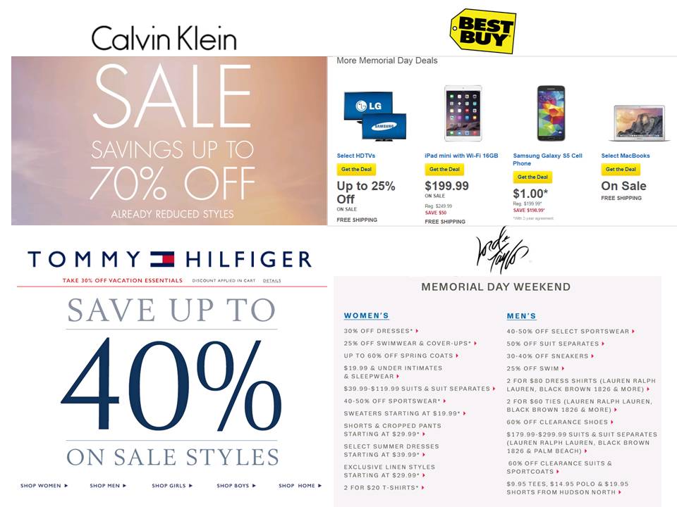 calvin klein memorial day sale