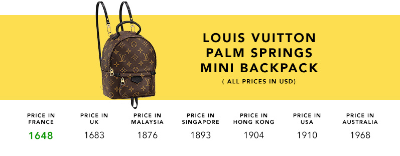 Louis Vuitton Mini Palm Springs Back Pack - One Savvy Design