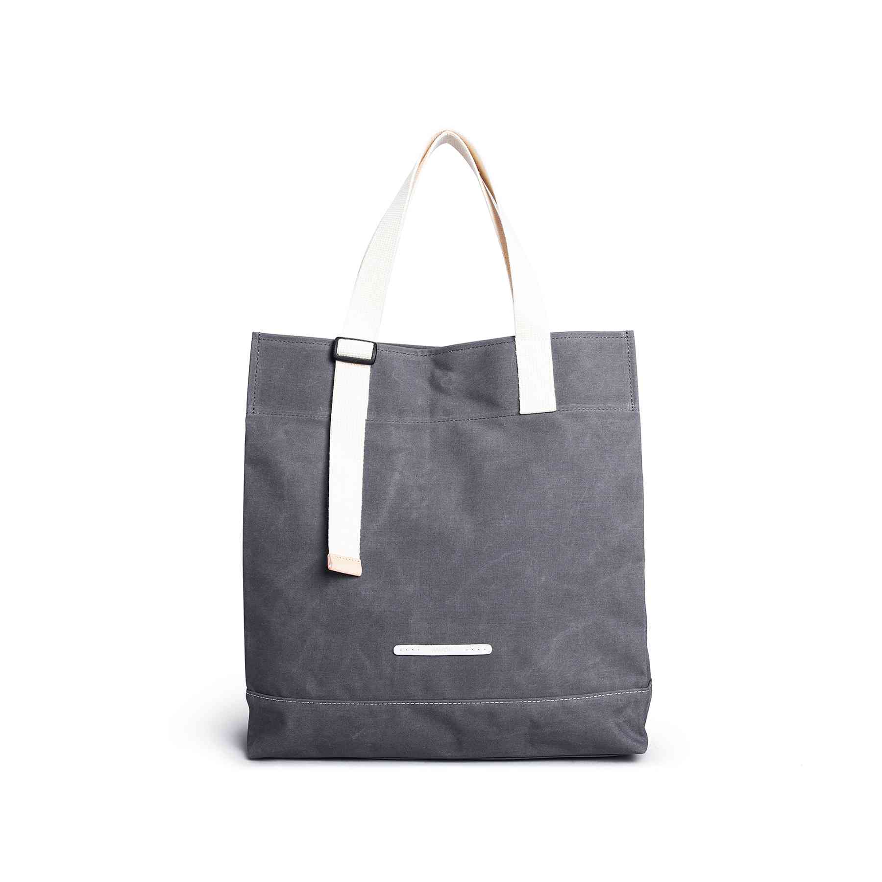 R TOTE 291 RAW WAXED CHARCOAL