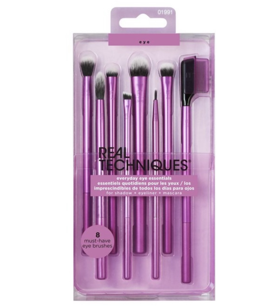 Real Techniques Everyday Eye Essentials Makeup Brush Kit 8pc