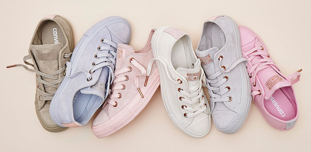 converse all star leather pastel