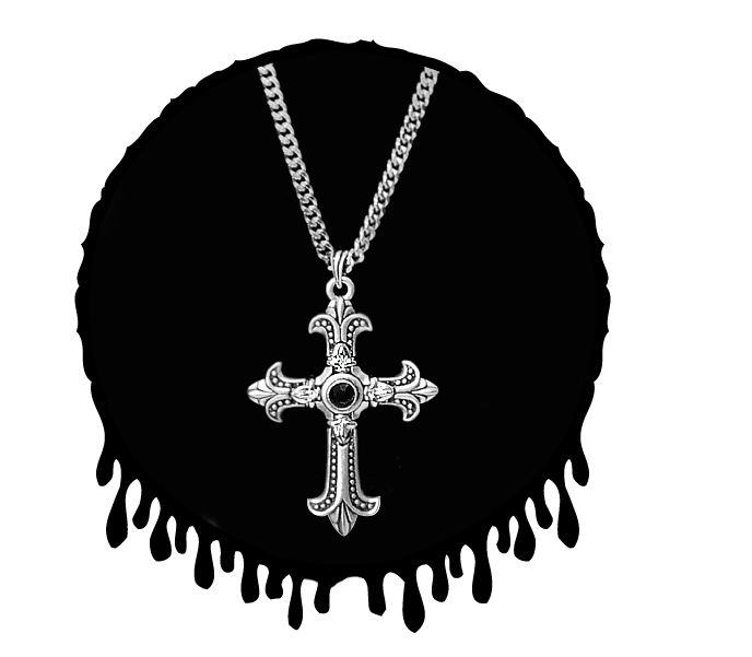 Feelsogirl Mammon Cross Chain Necklace [15655]