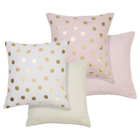 Kmart - Pale Pink Foil Spot Cushion