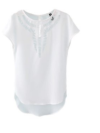 Bat Sleeve Chiffon Top T-shirt Blouses