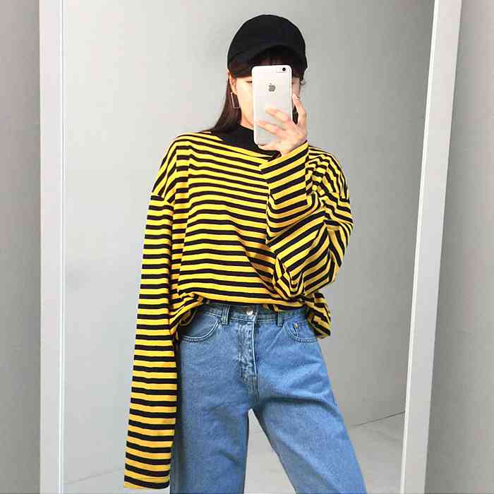 stripped tee