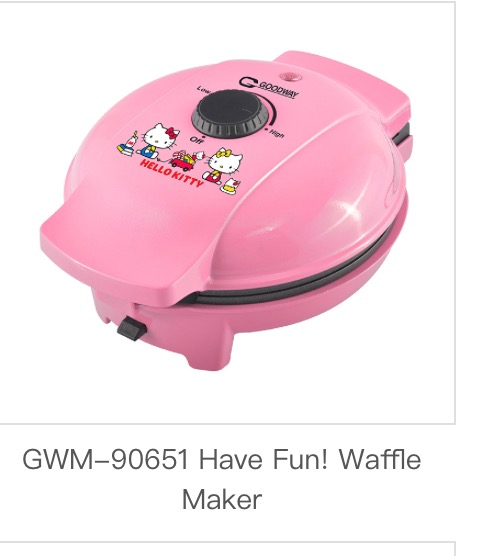 Hello kitty waffle maker