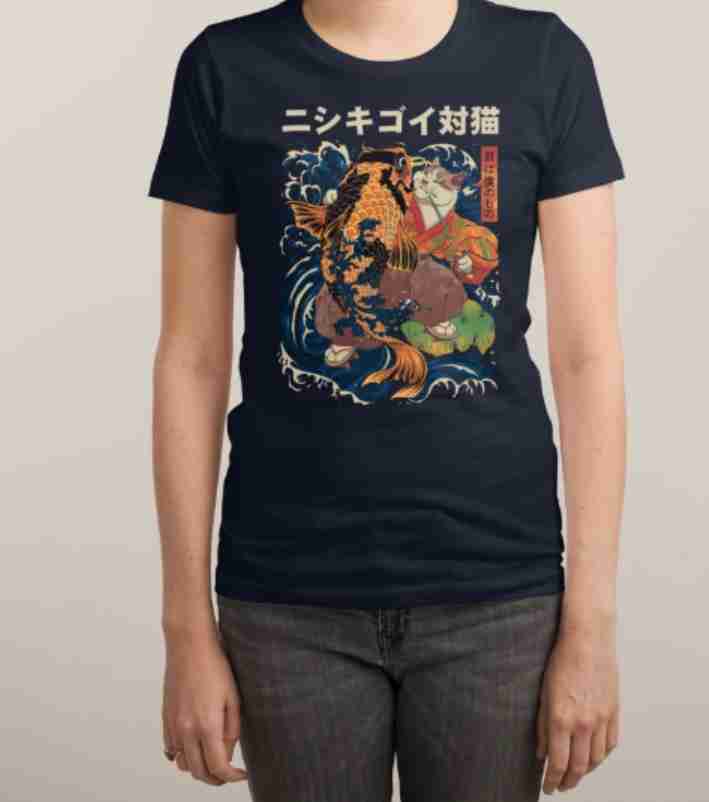 The Cat And The Koi Midnight Regular Fit