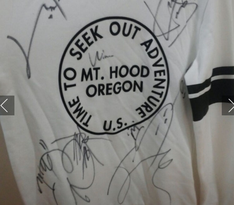 winner signed tshirt jumper
