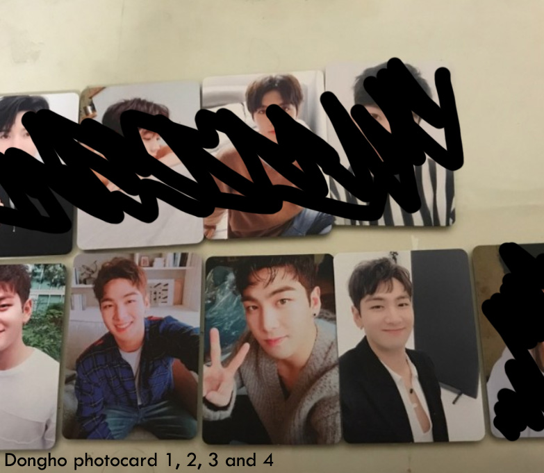 nuest w photocard (dongho 4 set)