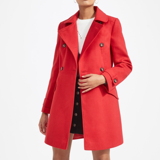 Red Pea Coat 23W03XRED