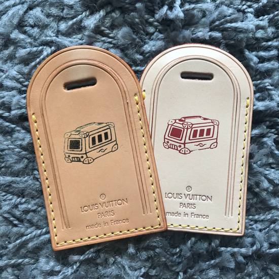 My New Addition!! Louis Vuitton hot stamping Luggage Tag.
