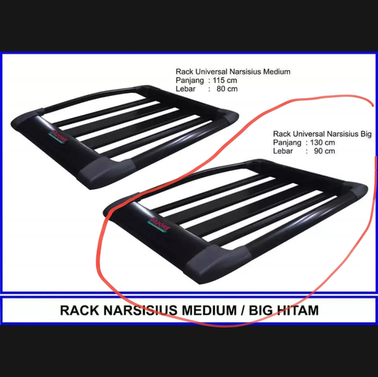 Roof Rack Aluminium - Black