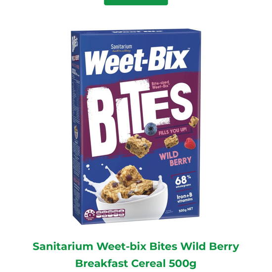 Weet-bix Bites Wild Berry Breakfast Cereal 500g