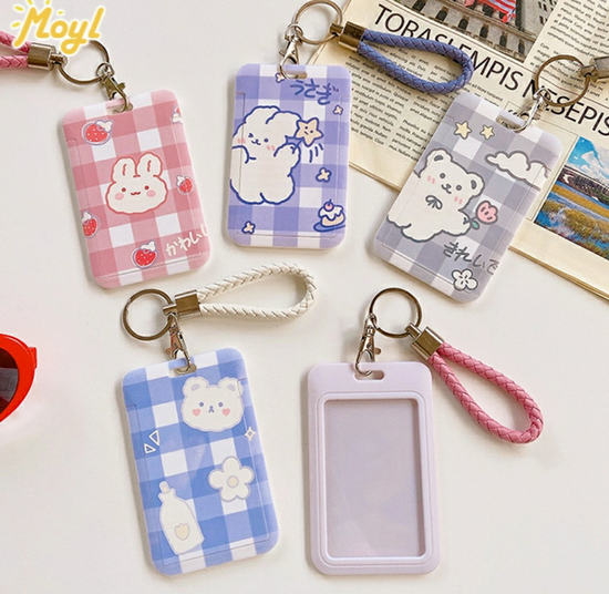 INS Cute Student Access Control Card Holder Work ID Protection Cover with