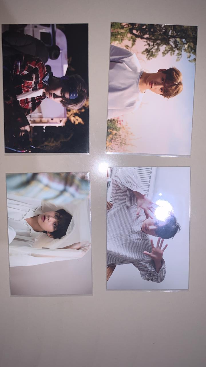 Bts Official Live Photo Oneul & Postcard Wings BTS Jungkook, Taehyung, RM, Jin