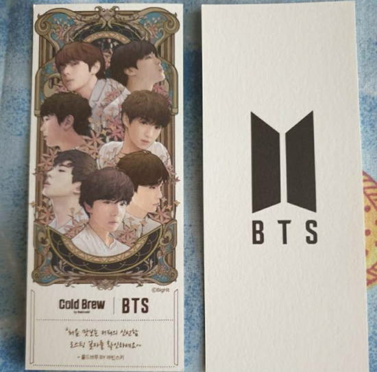 BTS x Cold brew Official photocard 1pc