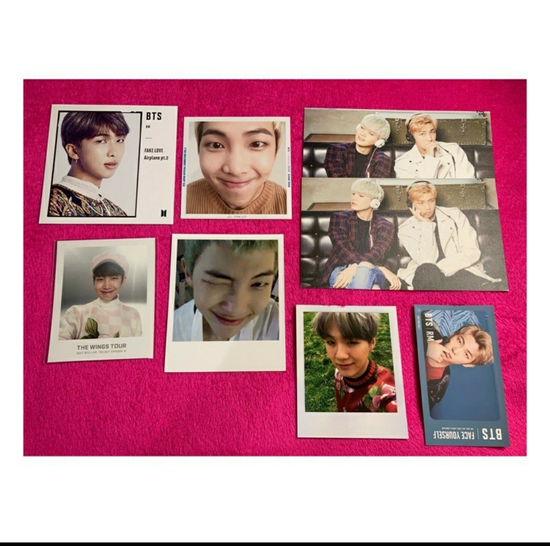 Bts Official Postcard Changing Jacket Photo Binder Postcard Polaroid RM SUGA BTS