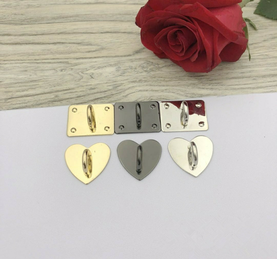 INS STYLE Phone Sticker Korean Tassel Metal Hook DIY Accessories Heart Shape
