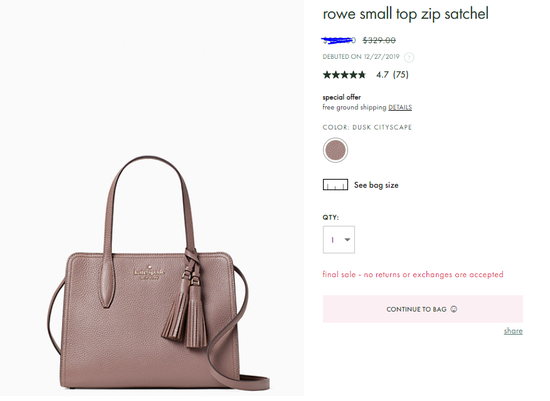 rowe small top zip satchel_wkru6704 DUSK CITYSCAPE
