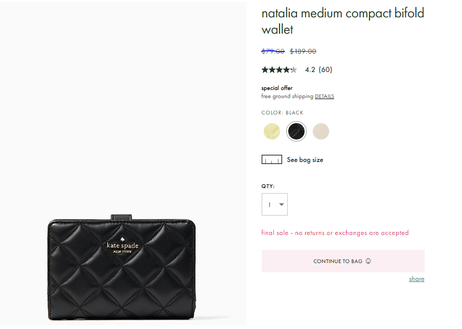 staci medium compact bifold wallet_wlr00128 BLACK