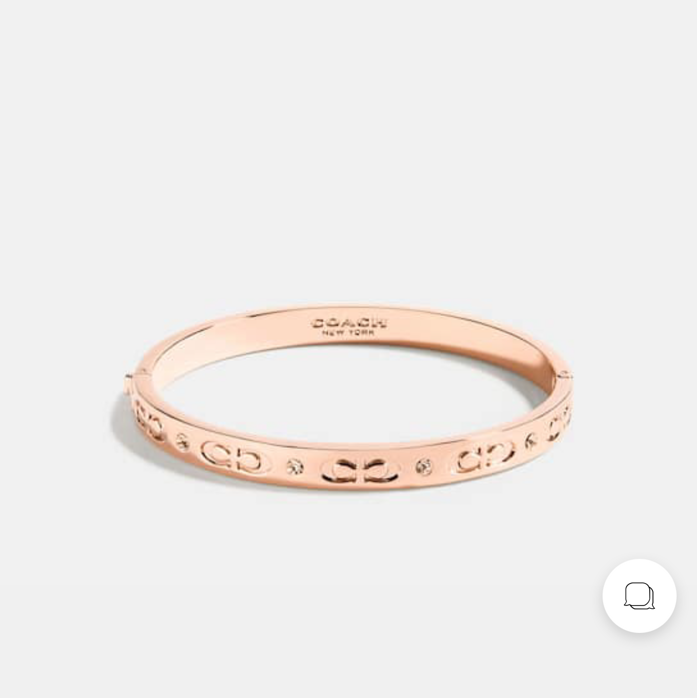Kissing C Hinged Bangle