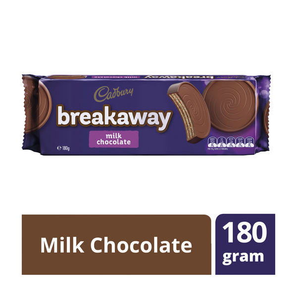 Cadbury Breakaway Milk Chocolate Biscuit | 180g