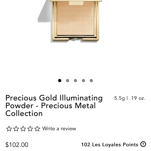 Precious metals gold highlighter