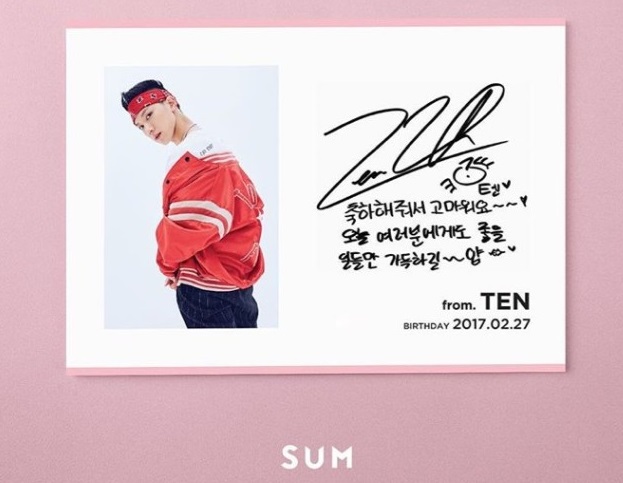 NCT Ten Birthday Cards